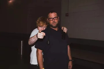 Ed Sheeran i jego ochroniarz 