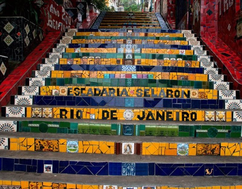 Schody w Rio de Janeiro 
