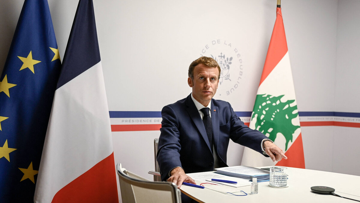 Liban. Rok po wybuchu w Bejrucie Prezydent Francji Emmanuel Macron w wideokonferencji donatorów na rzecz Libanu
