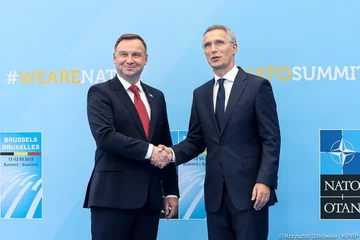 Andrzej Duda na Szczycie NATO w Brukseli 