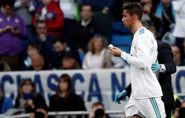 Cristiano Ronaldo w meczu z Deportivo La Coruna 