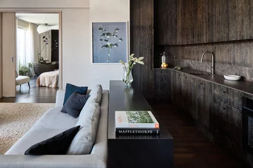Apartament z tarasem na dachu, projekt Joanna Kuczyńska 
