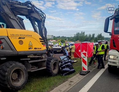 Miniatura: Tragedia na autostradzie A4. Jedna ofiara,...