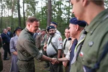 Andrzej Duda na obozie harcerskim 