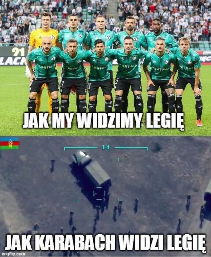 Mem po meczu Legii Warszawa z Qarabag Agdam 