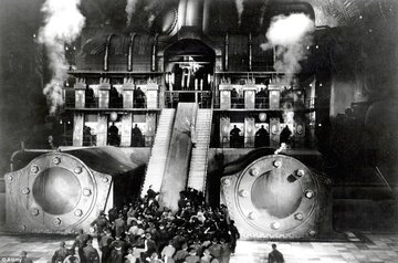 Kadr z&nbsp;filmu &bdquo;Metropolis" (1927)