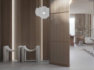 Duży hol, projekt Pracownia Interiorsy