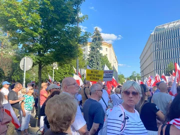 Protest w Warszawie 