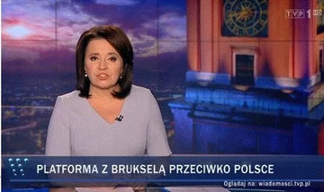 Pasek TVP za czasów prezesury Jacka Kurskiego 