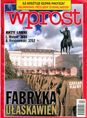 Okładka tygodnika Wprost nr 9/2001 (953)