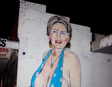 Miniatura: Clinton w bikini przykryto nikabem. "Jeśli...
