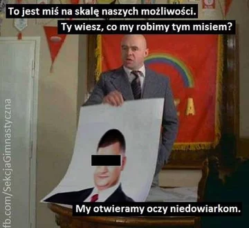 Mem po zatrzymaniu Bartłomieja M. 