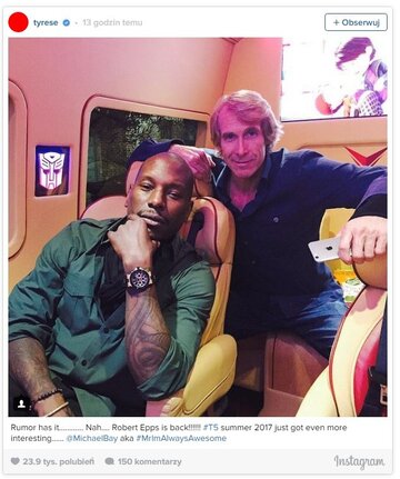 Tyrese Gibson powraca do&nbsp;cyklu &bdquo;Transformers&rdquo;