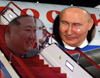 Miniatura: Kim Dzong Un patrzył, jak Władimir Putin...