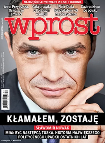 Okładka tygodnika Wprost nr 42/2014 (1650)