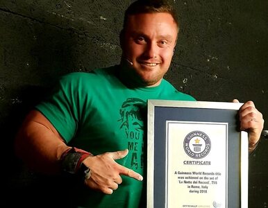 Miniatura: Polski strongman pobił rekord Guinnessa!...