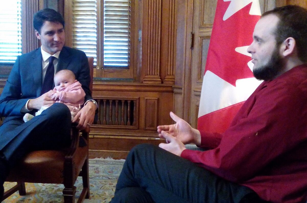 Spotkanie Joshua Boyle'a i Caitlan Coleman z Justinem Trudeau 