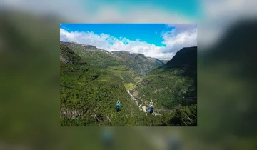 Kolejka tyrolska z Vatnahalsen do Kårdalen 