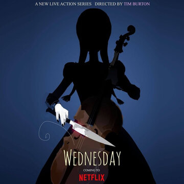 Plakat serialu &bdquo;Wednesday&rdquo;