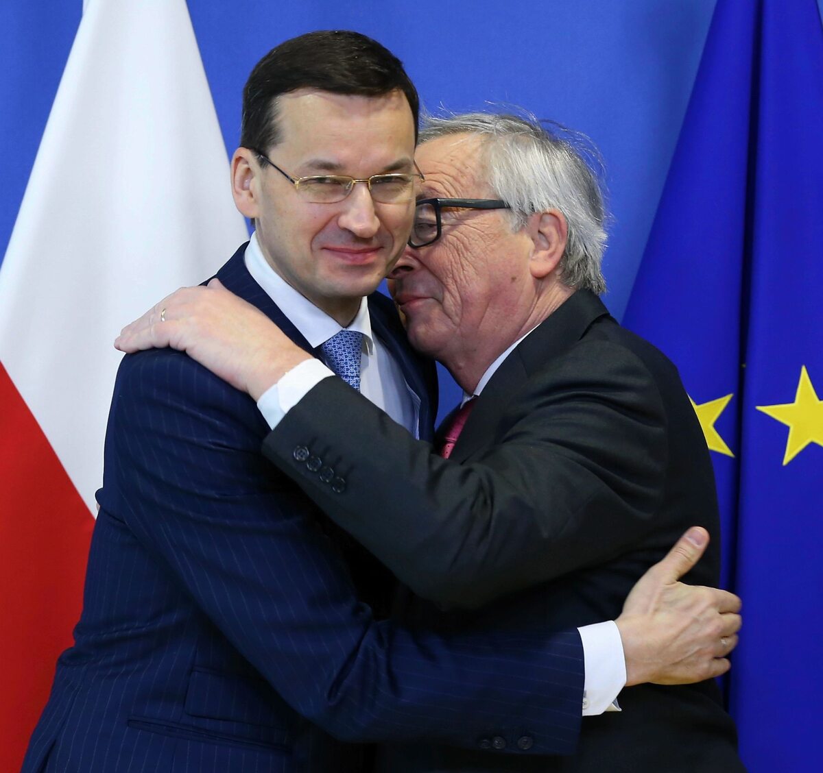 Mateusz Morawiecki i Jean Claude-Juncker 