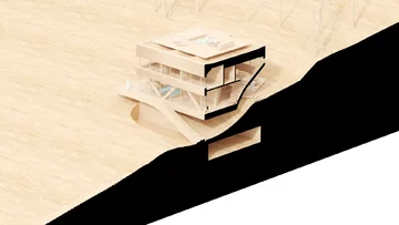 Dom z grotą, proj. BXBstudio 
