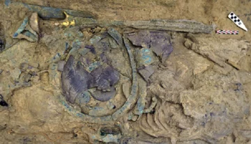 Zdjęcie z wykopalisk w Pylos 