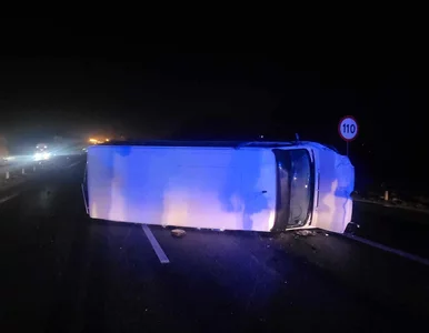 Miniatura: Wypadek na A4. Jedna osoba ranna,...