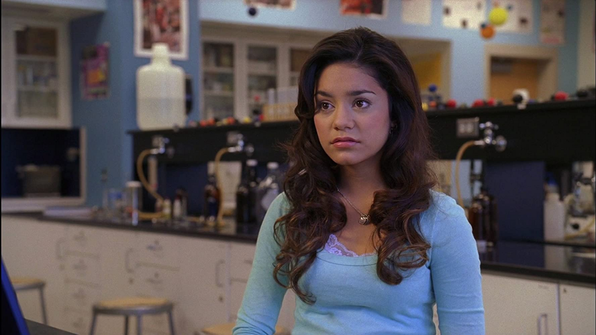 Vanessa Hudgens jako Gabriella Montez w filmie „High School Musical” (2006) 
