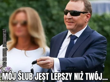Mem po kolejnym ślubie kościelnym Jacka Kurskiego 
