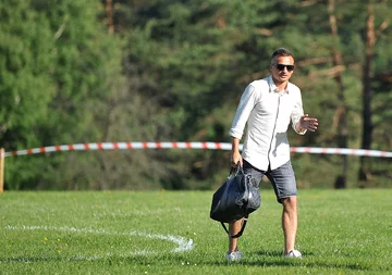 Polscy piłkarze dotarli do Arłamowa 