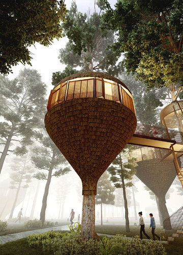 Yi Yang Chai,  Lanterns in&nbsp;the woods, zwycięski projekt drugiego etapu konkursu Tubądzin Design Awards w&nbsp;kategorii CultureFORM