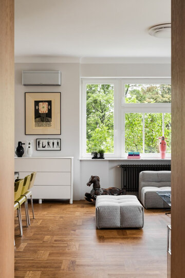 Apartament pełen sztuki, czyli designerski balans na Starym Mokotowie, projekt FUGA Architektura Wnętrz 