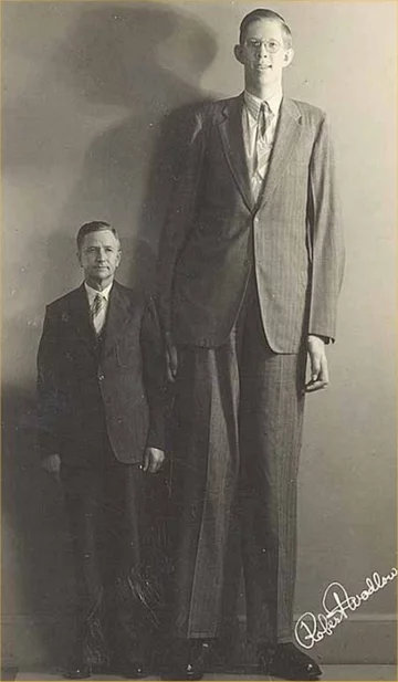 Robert Wadlow ze swoim ojcem 