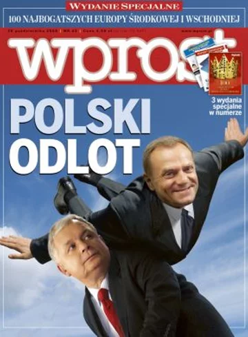 Okładka tygodnika Wprost nr 43/2008 (1348)