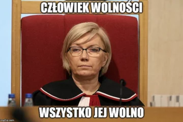 Prezes TK z tytułem „Człowieka Wolności” tygodnika „Sieci” - mem 