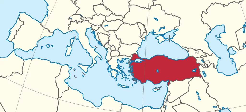 Jakie państwo jest zaznaczone na czerwono?