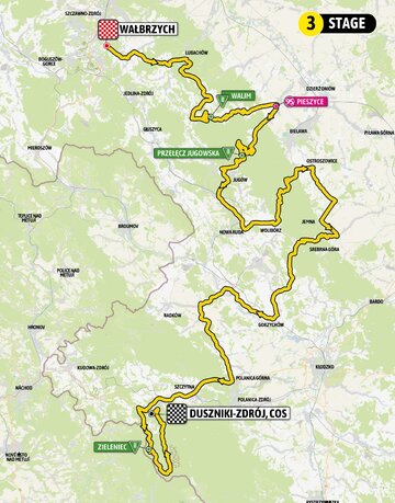 Trasa 80. Tour de Pologne &ndash; etap 3