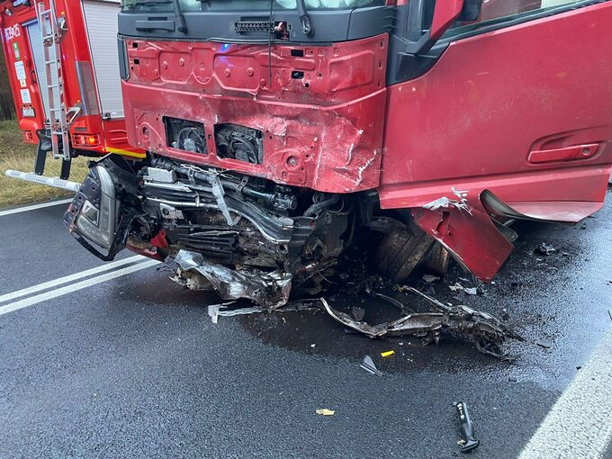 Wypadek na DK11 w Kotach