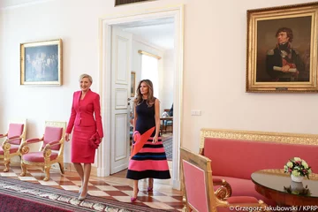 Agata Kornhauser-Duda i Melania Trump 