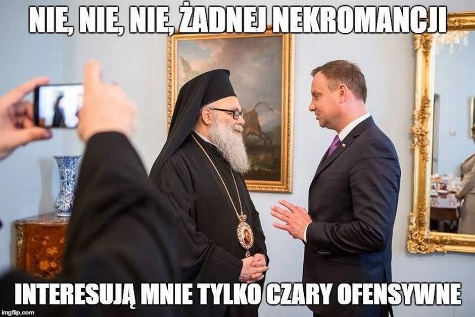 Mem z Andrzejem Dudą 