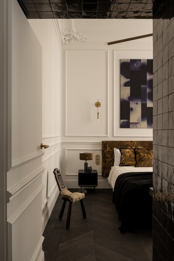 Małe mieszkanie w łódzkiej kamienicy, projekt  Piotr Łucyan 