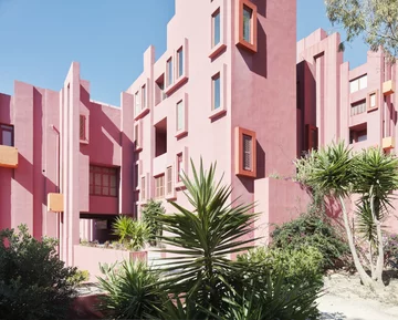 La Muralla Roja, osiedle projektu Ricardo Bofill Taller de Arquitectura Ricardo Bofill, La Muralla Roja