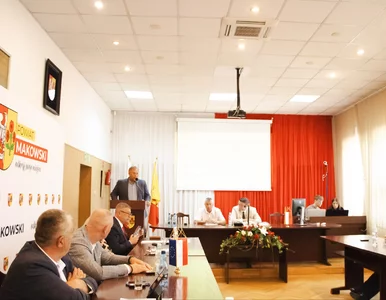 Miniatura: Jezus Chrystus królem powiatu makowskiego....