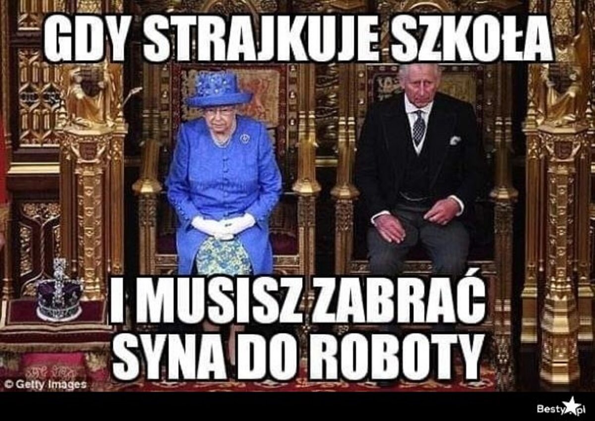 Mem inspirowany strajkiem nauczycieli 