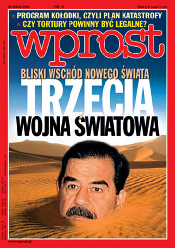 Okładka tygodnika Wprost nr 13/2003 (1061)