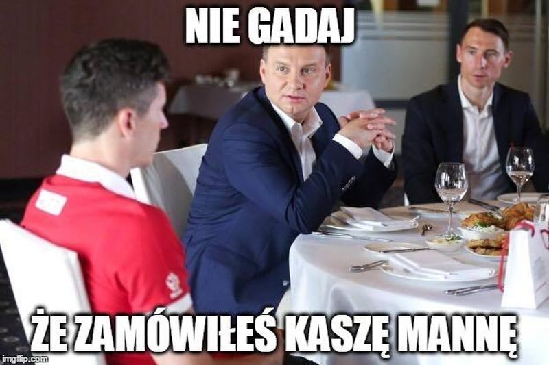 Mem z Andrzejem Dudą 
