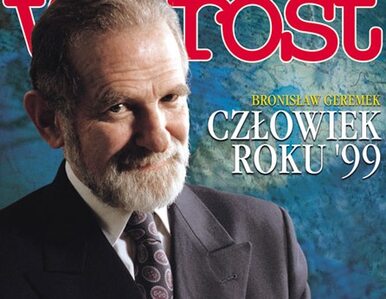 Miniatura: Bronisław Geremek Człowiekiem Roku 1999...