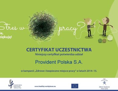 Miniatura: Provident Polska partnerem kampanii...