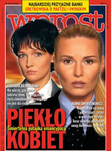 Okładka tygodnika Wprost nr 13/2002 (1009)