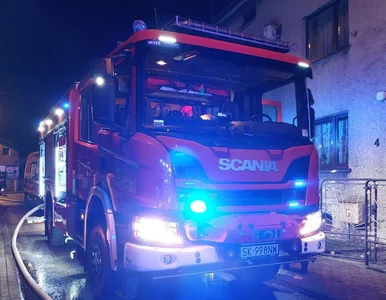 Miniatura: Duży pożar w Katowicach. Płonie market...